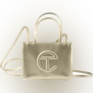 NWT! Telfar Iconic Unisex Shopping Bag - Gold - Small